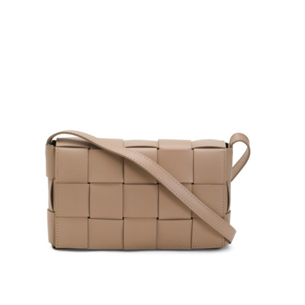 Used Good Condition Isadora Woven Beige Crossbody Bag